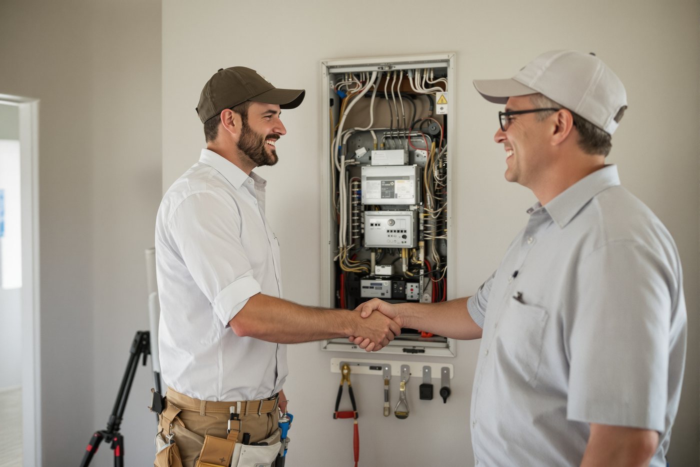 Walk-through with homeowner