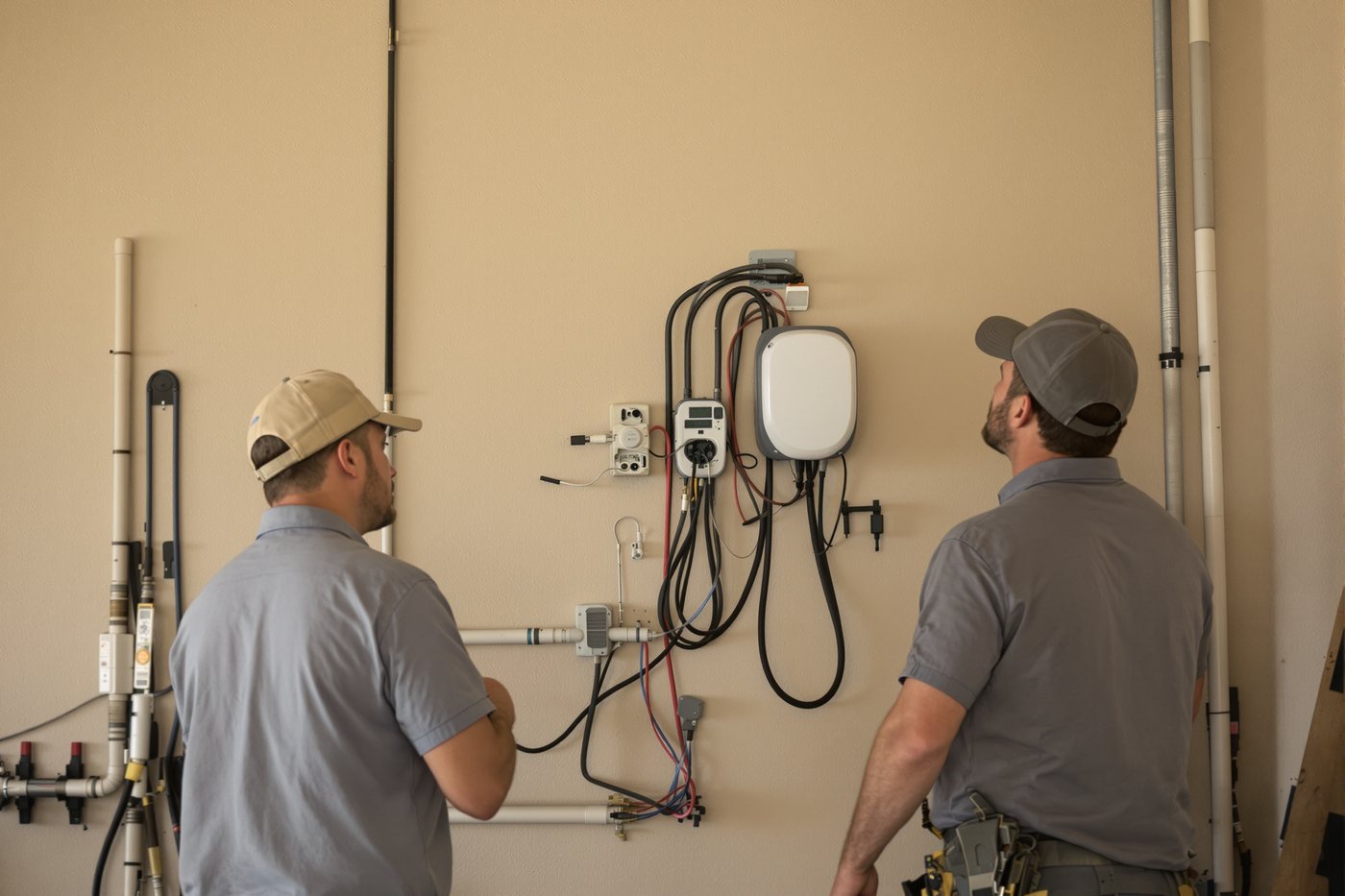 Wiring EV charger circuit